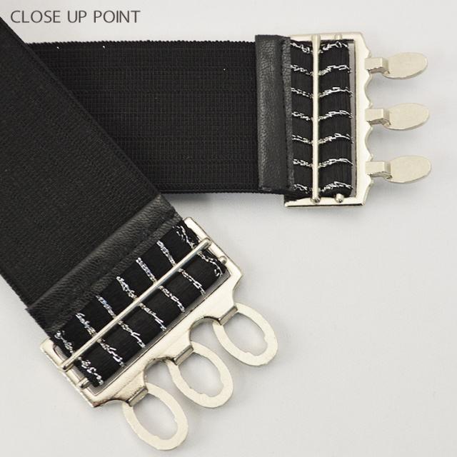 ゴムベルト レディース 太 ベルト レディース 太 ベルト レディース ゴム おしゃれ 楽ちん 11color シルバーライン ゴムベルト ウエストの通販はau Pay マーケット Dress K O ドレスケーオー