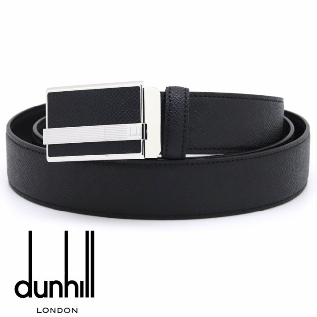 ダンヒル ベルト DUNHILL メンズベルト オートロック式 スライドアジャスター カドガン レザー メンズ 男性用 ブラック 24R4A22AS001 【