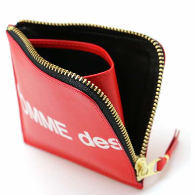 コムデギャルソン ミニ財布 コンパクト コインケース COMME des GARCONS レディース メンズ レッド SA3100HL HUGE  LOGO RED 【誕生日 おの通販はau PAY マーケット アイゲット au PAY マーケット－通販サイト