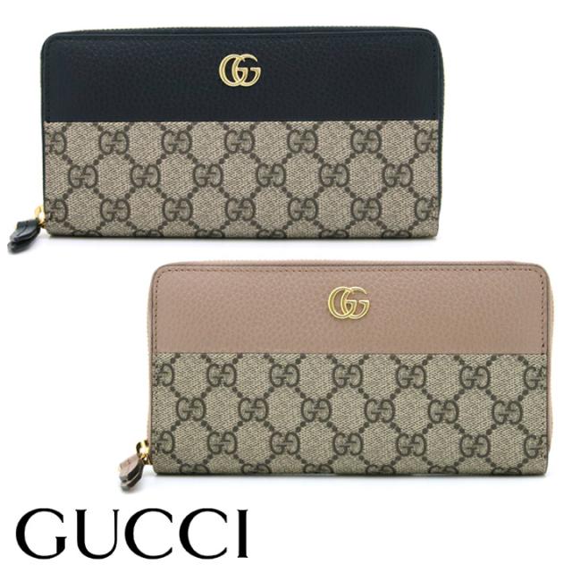 グッチ 財布 GUCCI ラウンドファスナー長財布 プチマーモント レディース メンズ 456117 17WAG 選べる2カラー 【誕生日 お祝い プレゼント 贈り物 ギフト】【dgpcp】の通販は 59,895円