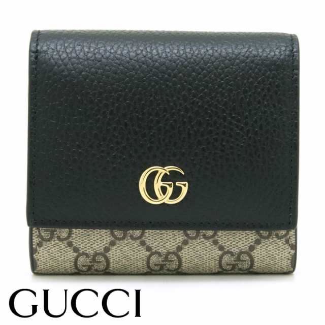 グッチ 財布 GUCCI 二つ折り財布 スモールウォレット キャンバス GG