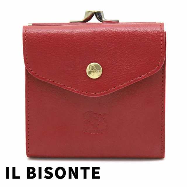 イルビゾンテ 二つ折り財布 IL BISONTE がま口財布 メンズ レディース