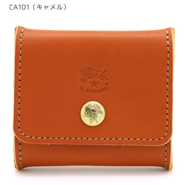 イルビゾンテ コインケース レザー キャメル IL BISONTE(イルビゾンテ) / コインケース/レザー/CML/メンズ