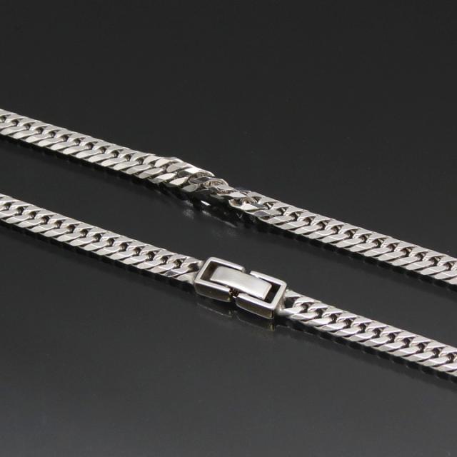 喜平コレクション KIHEI COLLECTION シルバー 喜平ネックレス6面ダブル 40g-60? 1N0TQK605600 喜平コレクション] KIHEI COLLECTION シルバー 喜平ネックレス6面