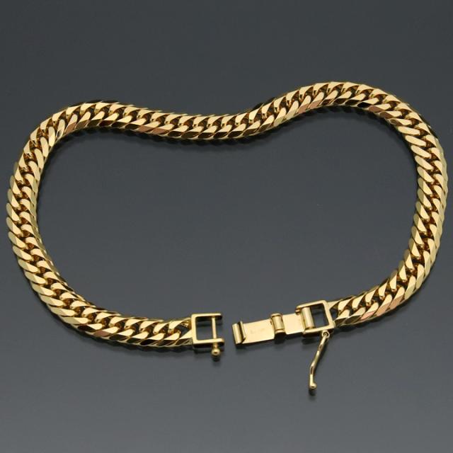 18金 喜平ブレスレット 6面ダブル 六面 キヘイ K18ゴールド 20g-20cm