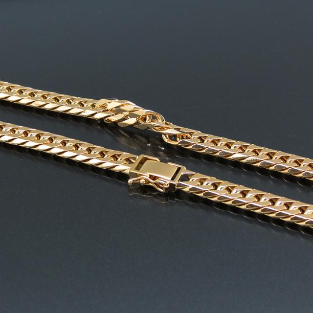 K18YG 2面シングル 喜平ネックレス 45cm 10.0g A♪ キヘイ 18金  