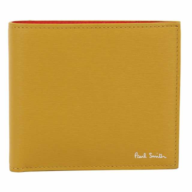 ポールスミス 財布 Paul Smith 二つ折り財布 メンズ マスタードイエロー モスグリーン シグナルレッド M1a 43 Astrgs 10の通販はau Pay マーケット アイゲット