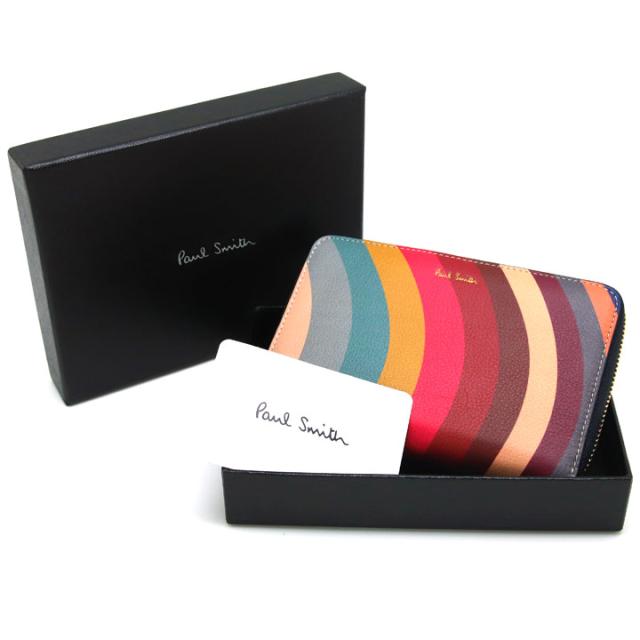 ポールスミス 財布 Paul Smith 二つ折り財布 レディース メンズ レザー マルチカラー ストライプ W1a 5216 Dswirl 90の通販はau Pay マーケット アイゲット