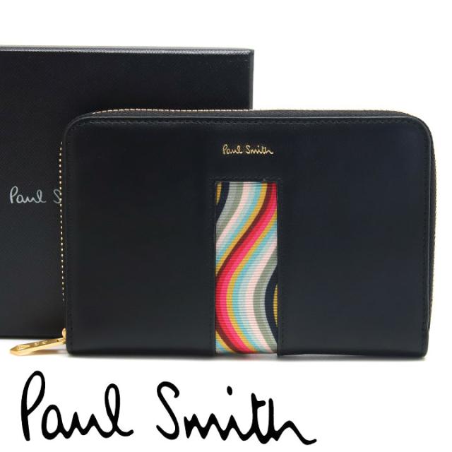 ポールスミス 財布 Paul Smith 二つ折り財布 レディース メンズ レザー マルチカラー ブラック W1a 5216 Aswcen 79の通販はau Pay マーケット アイゲット