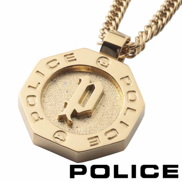 【ポイント5倍】 ポリス ネックレス ペンダント メンズ サークル オクタゴン ゴールド POLICE REINGA GN2102507 【国内正規品】 【誕生日