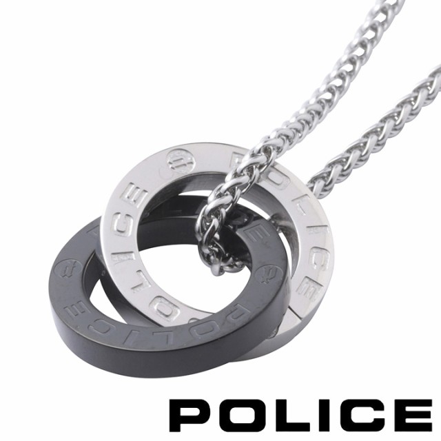 【ポイント5倍】 ポリス ネックレス ペンダント メンズ サークル ダブルリング シルバー グレー POLICE OTEMANU GN2102519  【国内正規品｜au PAY マーケット