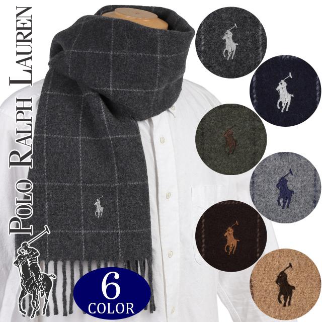 ポロ ラルフローレン マフラー リバーシブル 男女兼用 メンズ レディース ユニセックス Polo Ralph Lauren 選べる6色 PC0743 【誕生日 お祝い プレゼント 贈り物 ギフト】【dgpcp】