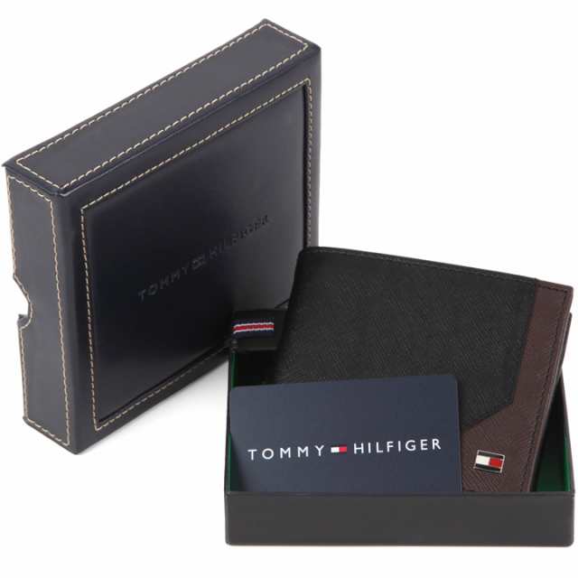 トミーヒルフィガー 二つ折り財布 Tommy Hilfiger 財布 メンズ ブラック ブラウン 31tl25x002 Black Brownの通販はau Pay マーケット アイゲット