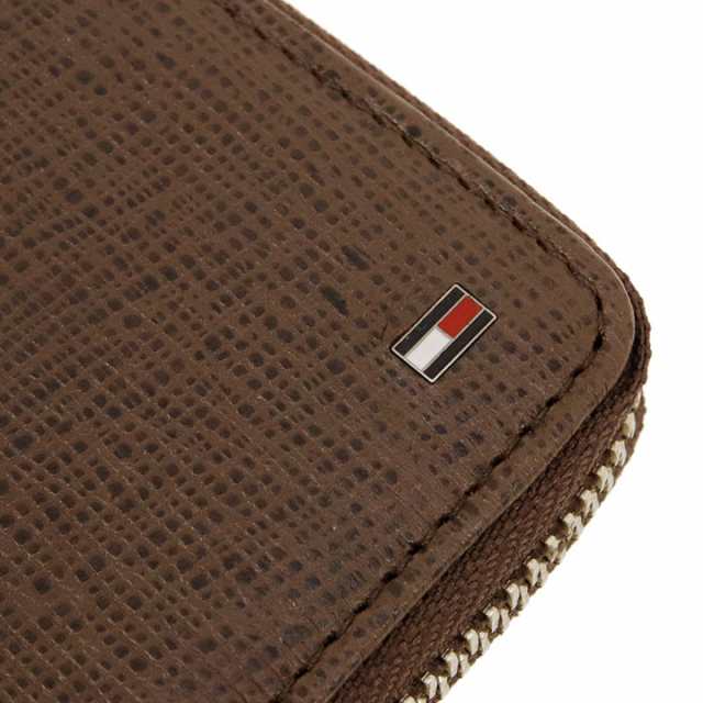 トミーヒルフィガー 長財布 TOMMY HILFIGER ラウンドファスナー財布 メンズ ブラウン 31TL190011-200 BROWN  【クリスマス 誕生日 お祝い ｜au PAY マーケット