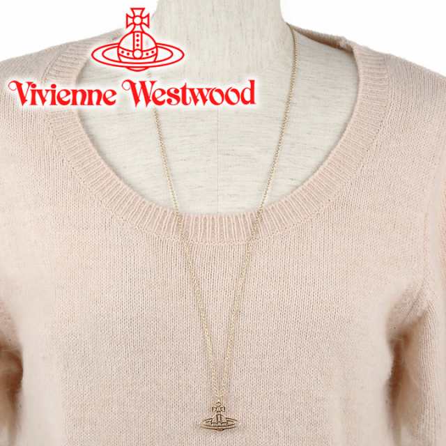 ヴィヴィアンウエストウッド ネックレス ヴィヴィアン Vivienne Westwood シンラインフラットオーブペンダント ゴールド  63020259-R001 ｜au PAY マーケット