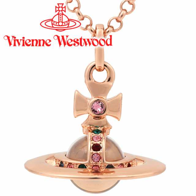 VivienneWestwood オーブネックレス　ピンクゴールドネックレス