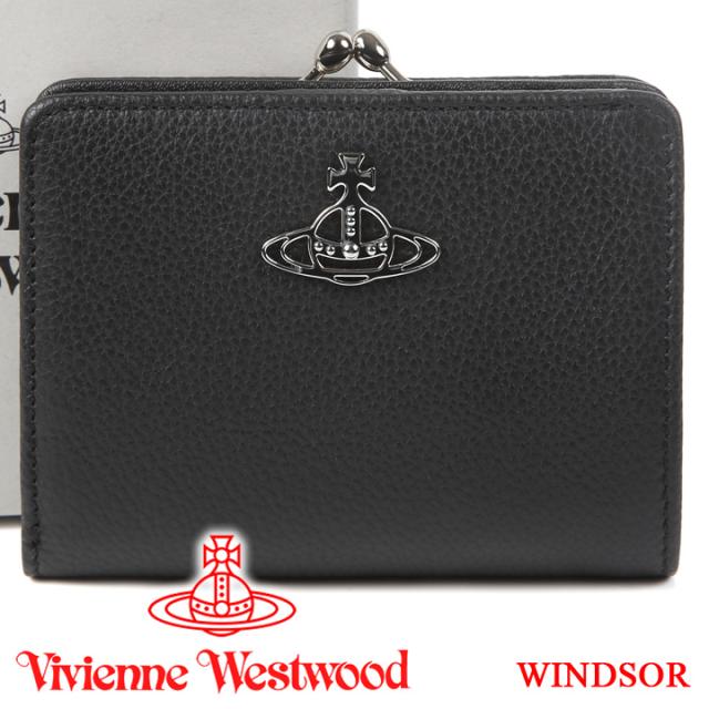 ヴィヴィアンウエストウッド 財布 ヴィヴィアン Vivienne Westwood レディース メンズ がま口二つ折り財布 ブラック Windsor Blの通販はau Pay マーケット アイゲット