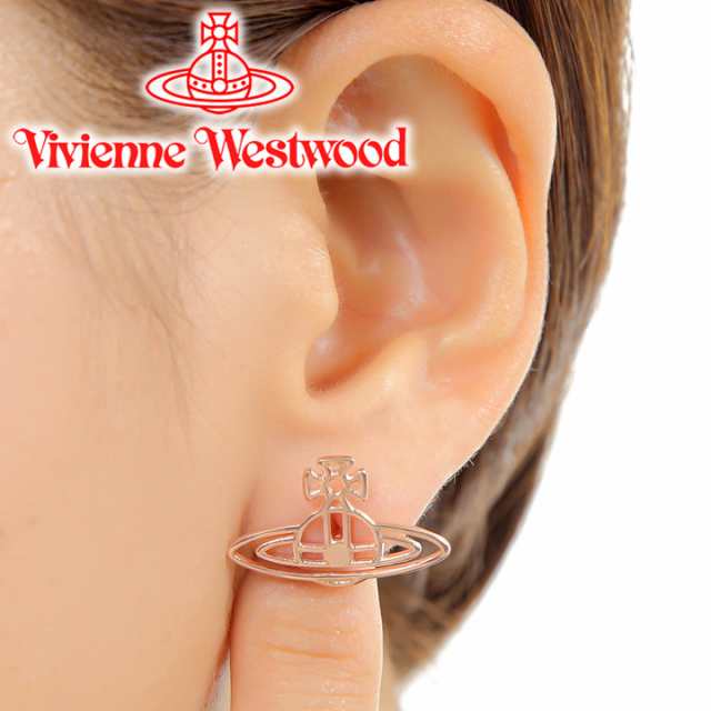 Vivienne Westwood ヴィヴィアンウエストウッド ラインストーン オーブ ピアス - ピンク gy