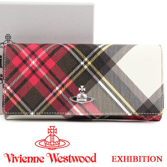 ヴィヴィアンウエストウッド 財布 ヴィヴィアン Vivienne Westwood フラップ長財布 チェック レディース メンズ Exhibitionの通販はau Pay マーケット アイゲット