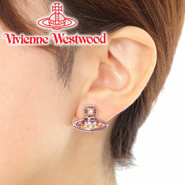 ヴィヴィアンウエストウッド ピアス レディース Vivienne Westwood ヴィヴィアン アレサバスレリーフピアス ピンクゴールド 【誕生日  お｜au PAY マーケット