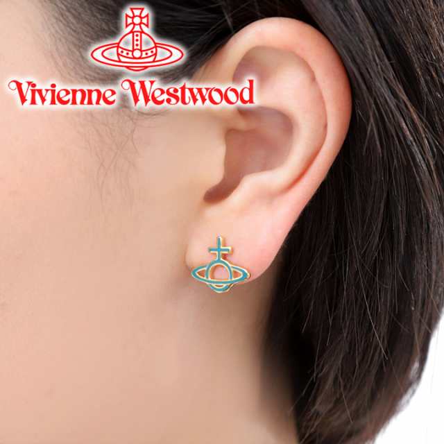 vivienne westwood ピアス ブルー - アクセサリー