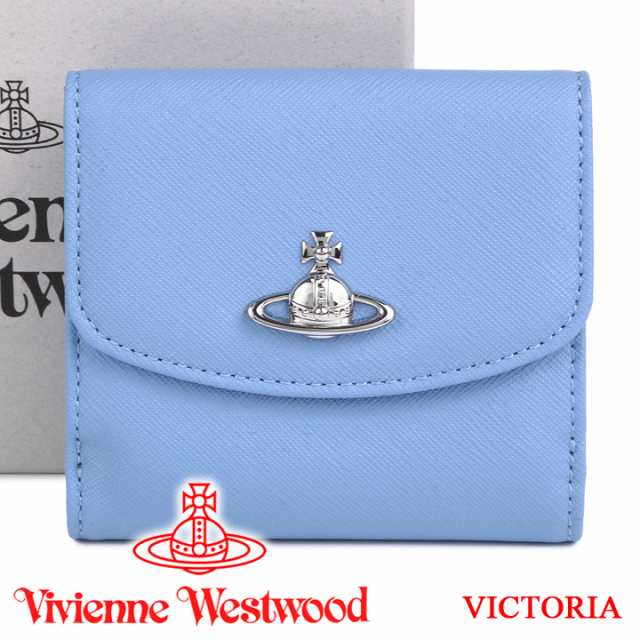 ヴィヴィアンウエストウッド 財布 ヴィヴィアン Vivienne Westwood レディース メンズ ライトブルー 二つ折り財布 Victoria Ligの通販はau Pay マーケット アイゲット