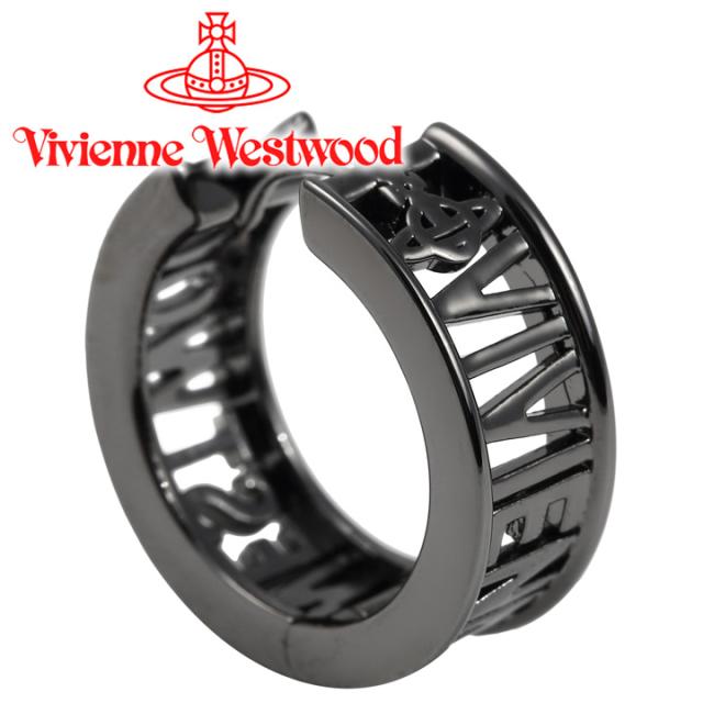 ヴィヴィアン ウエストウッド フープスタッド ピアス ガンメタル*1 Vivienne Westwood ヴィヴィアンウエストウッド ピアス メンズ