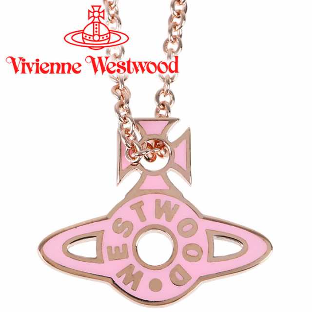 ヴィヴィアンウエストウッド ネックレス レディース Vivienne Westwood オーブ ヴィヴィアン ジナイーダペンダント ピンクゴールド×ピン