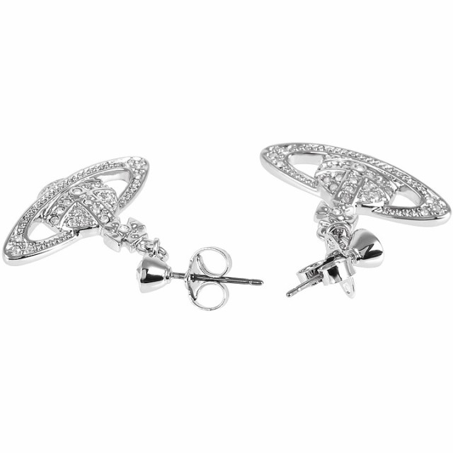 ヴィヴィアンウエストウッド ピアス Vivienne Westwood ヴィヴィアン ミニバスレリーフドロップピアス シルバー×クリア  62020025-02P116｜au PAY マーケット