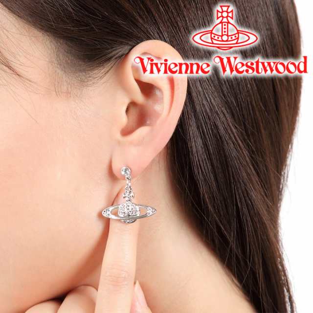 ヴィヴィアンウエストウッド ピアス Vivienne Westwood ヴィヴィアン ミニバスレリーフドロップピアス シルバー×クリア  62020025-02P116｜au PAY マーケット