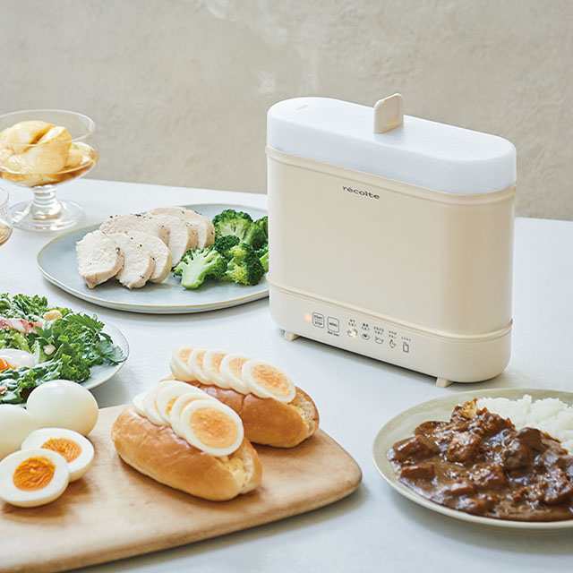 レコルト 2大特典 エッグ&ボイルクッカー REB-1 ゆで卵メーカー レコルト 2大特典 エッグ&ボイルクッカー REB-1 ゆで卵メーカー