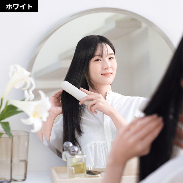 フェスティノ 選べる豪華特典 充電式スタイリングヒーターブラシ SMHB-049 ヒートブラシ ヘアアイロン ブラシアイロン コードレス ブラシ型 ストレート カール コンパクト マイナスイオン 収納 持ち運び カバー ケース つやつや 前髪 FESTINO_16