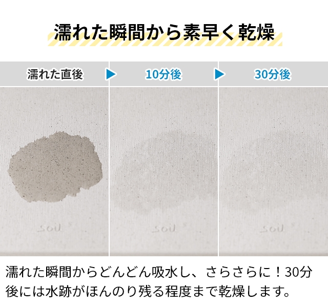 ソイル ジェム コースターの特典 珪藻土マット GEM フォルダブルボード L バスマット 珪藻土バスマット 風呂マット 足ふきマット 水切りマット ドライングボード ドライングプレート 水切りプレート 吸水マット キッチン 速乾 日本製 soil_4