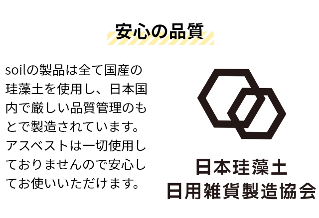 ソイル ジェム コースターの特典 珪藻土マット GEM フォルダブルボード M バスマット 珪藻土バスマット 風呂マット 足ふきマット 水切りマット ドライングボード ドライングプレート 水切りプレート 吸水マット キッチン 速乾 日本製 soil_15