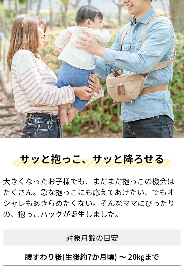 抱っこ紐 ノルンマーニ ヒップシート マザーズバッグ ベビー