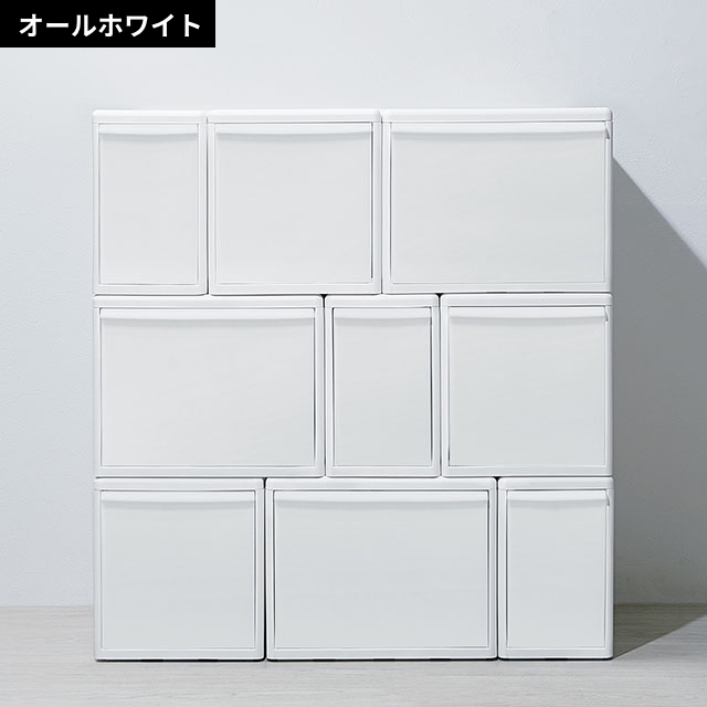 ライクイット 選べる豪華特典 クローゼット収納 組み合わせて使える収納ケース ミディL 3個組 MOS-05 収納ボックス 衣装ケース ストッカー 小物入れ 収納チェスト スタックボックス 引き出し 日本製 おしゃれ プラスチック 衣服 衣類 like-it_12