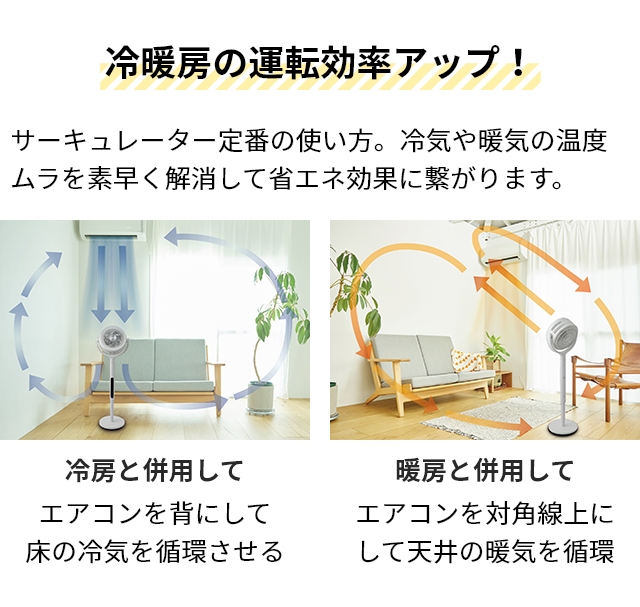 シロカ 選べる2大特典 扇風機 フィルター付きサーキュレーター扇風機 SF-CF151 サーキュレーター 首振り 360度 洗える パワフル おしゃれ 静か 静音 ファン 部屋干し 室内干し 衣類乾燥 換気 省エネ リビング 寝室 キッチン リモコン siroca_7