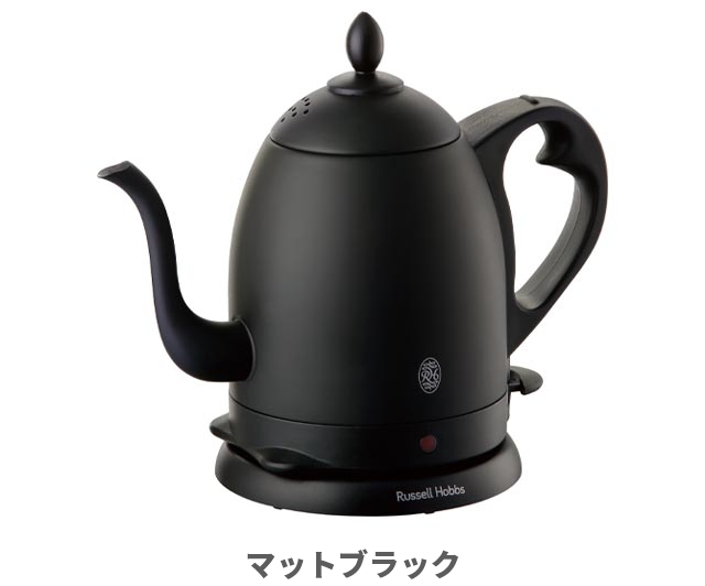 電気ケトル ケトル やかん ポット 電気ポット おしゃれ 保温 0.8l コーヒー ポット 細口 コーヒー 内部 ステンレス ドリップ かわいい コンパクト 軽量 珈琲 おすすめ 洗いやすい コードレス Russell Hobbs ラッセルホブス カフェケトル0.8L 7408JP_3