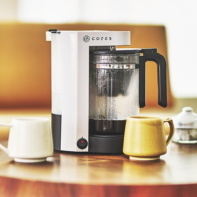 コレス 選べる豪華特典 コーヒーメーカー 5カップコーヒーメーカー C302WH コーヒーマシン 珈琲メーカー コーヒーマシーン ティーサーバー 大容量 ガラス容器 コンパクト ドリップ おしゃれ 手入れ簡単 お茶 紅茶 粉 メッシュフィルター ペーパーレスフィルター cores_18