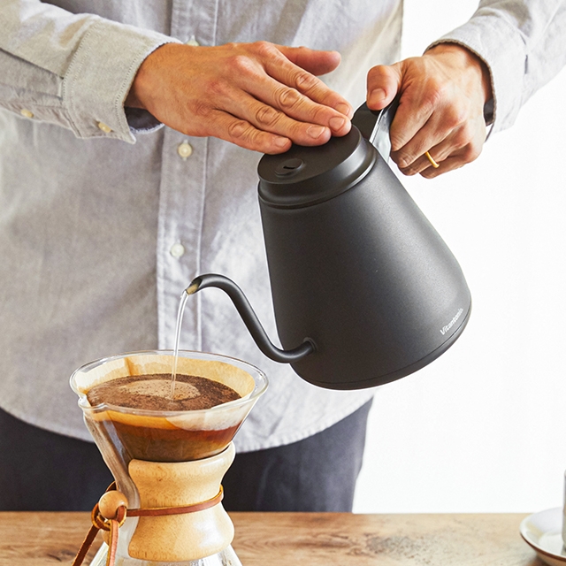 ビタントニオ 電気ケトル 温調ドリップケトル アクティ2 VEK-20 ケトル ドリップケトル ポット 電気ポット 湯沸かし 温度調節 保温 ドリップ ハンドドリップ おしゃれ ステンレス コーヒー 珈琲 0.8L 800ml 細口 電気 温度 Vitantonio ELECTRIC DRIP KETTLE