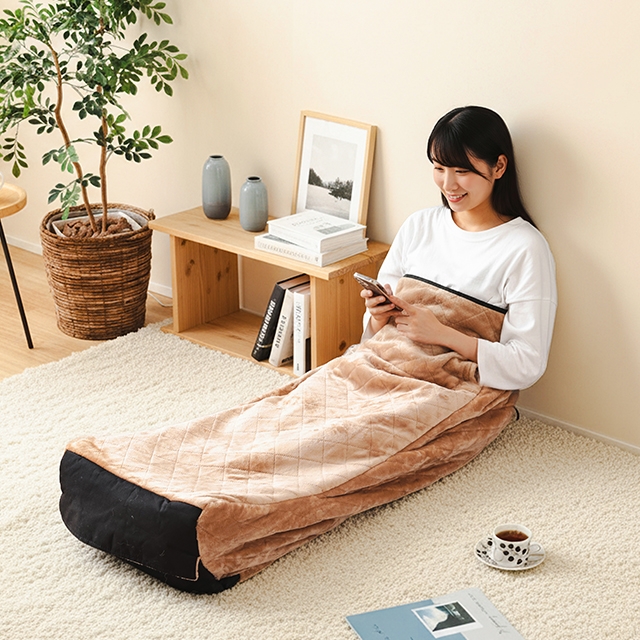 サンコー 選べる豪華特典 電気毛布 着るこたつ 電気 着る毛布 毛布 ひざ掛け 一人用 節電 省エネ タイマー付き テレワーク 一人暮らし ヒーター 暖かい 温かい 防寒 洗える THANKO ヒーター内蔵おひとりさま用着るこたつ ダニ対策モード付きこたんぽ KTTK25CBW_18