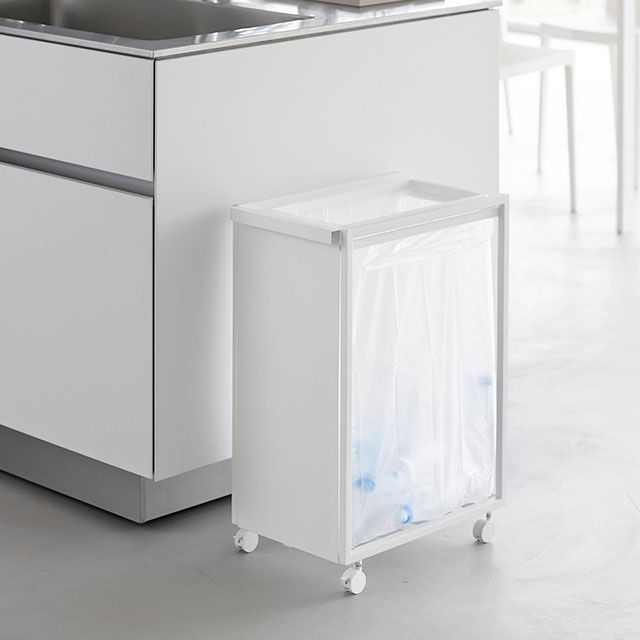 タワー スリム目隠しダストワゴン タワー 45L 10641 10642 ゴミ箱 45リットル キッチン おしゃれ 北欧 シンプル 分別 ダストボックス ゴミ袋スタンド ゴミ袋ホルダー ゴミ袋 レジ袋 キャスター付き 公式 tower_9