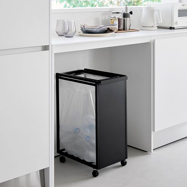 タワー スリム目隠しダストワゴン タワー 45L 10641 10642 ゴミ箱 45リットル キッチン おしゃれ 北欧 シンプル 分別 ダストボックス ゴミ袋スタンド ゴミ袋ホルダー ゴミ袋 レジ袋 キャスター付き 公式 tower_11