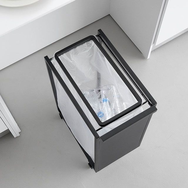 タワー スリム目隠しダストワゴン タワー 45L 10641 10642 ゴミ箱 45リットル キッチン おしゃれ 北欧 シンプル 分別 ダストボックス ゴミ袋スタンド ゴミ袋ホルダー ゴミ袋 レジ袋 キャスター付き 公式 tower_12
