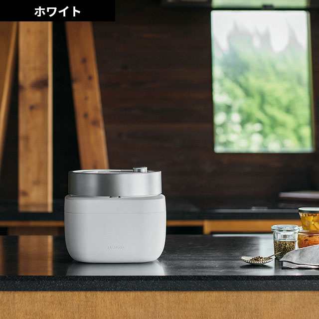 人気定番HOT【極美品】BALMUDA バルミューダ ザ ゴハン 3合炊き電気炊飯器 炊飯器・餅つき機