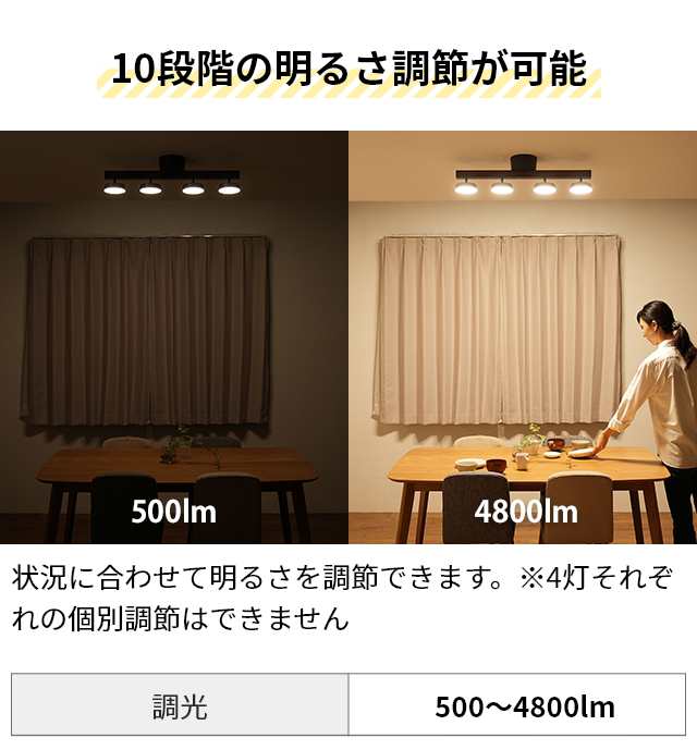 ルマーニ LEDシーリングライト 4 シーリングライト ASP-810 ライト スポットライト LED おしゃれ レトロ カフェ風 カフェ 高級感  北欧 木｜au PAY マーケット