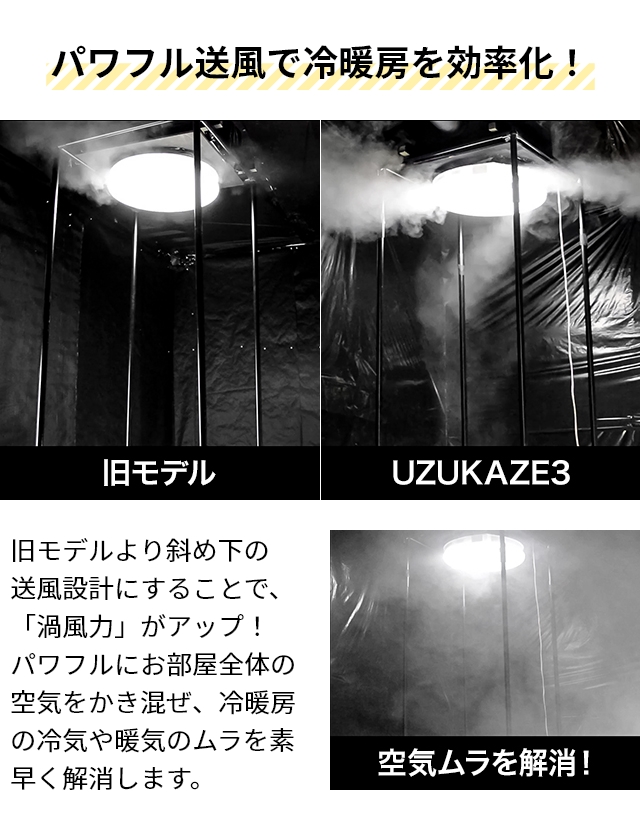 スライマック 選べる特典付き シーリングファン ウズカゼ 3 LEDシーリングファンライト FCE-570 うずかぜ シーリングライト サーキュレーター 空気清浄機 LED ライト 照明 脱臭 羽根なし 調光 調色 8〜14畳対応 薄型 省エネ おしゃれ Slimac UZUKAZE_8