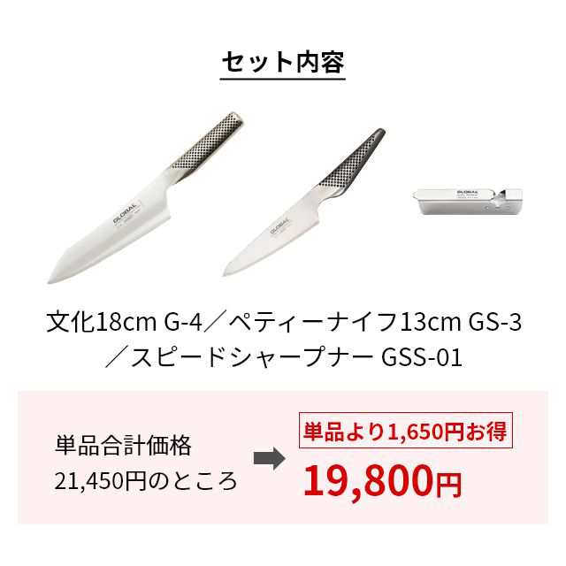 上等な GLOBAL 包丁 文化包丁 18cm 日本製<br><br> グローバル G-4