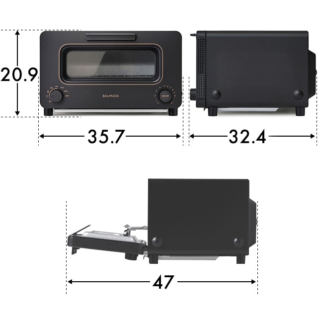 2023新型 無料ラッピング 正規品 バルミューダ トースター 豪華特典付き オーブントースター BALMUDA The Toaster 2枚  スチーム おしゃ｜au PAY マーケット