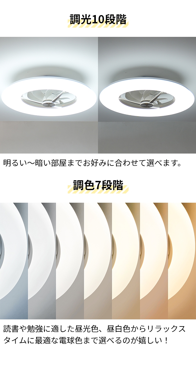 サーキュライト 選べる豪華特典 シーリングファン シーリングライトサーキュレーター 12畳用 KCC-A12CM LEDライト シーリングファンライト LED 扇風機 薄型 スリム 軽量 dc リビング キッチン 玄関 調光 調色 電球色 昼白色 おしゃれ 6畳 8畳 リモコン CIRCULIGHT
